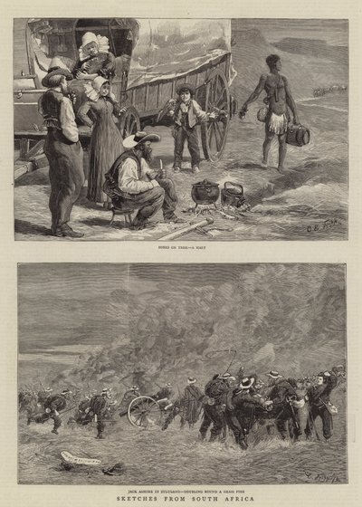 Bocetos de Sudáfrica de Charles Edwin Fripp